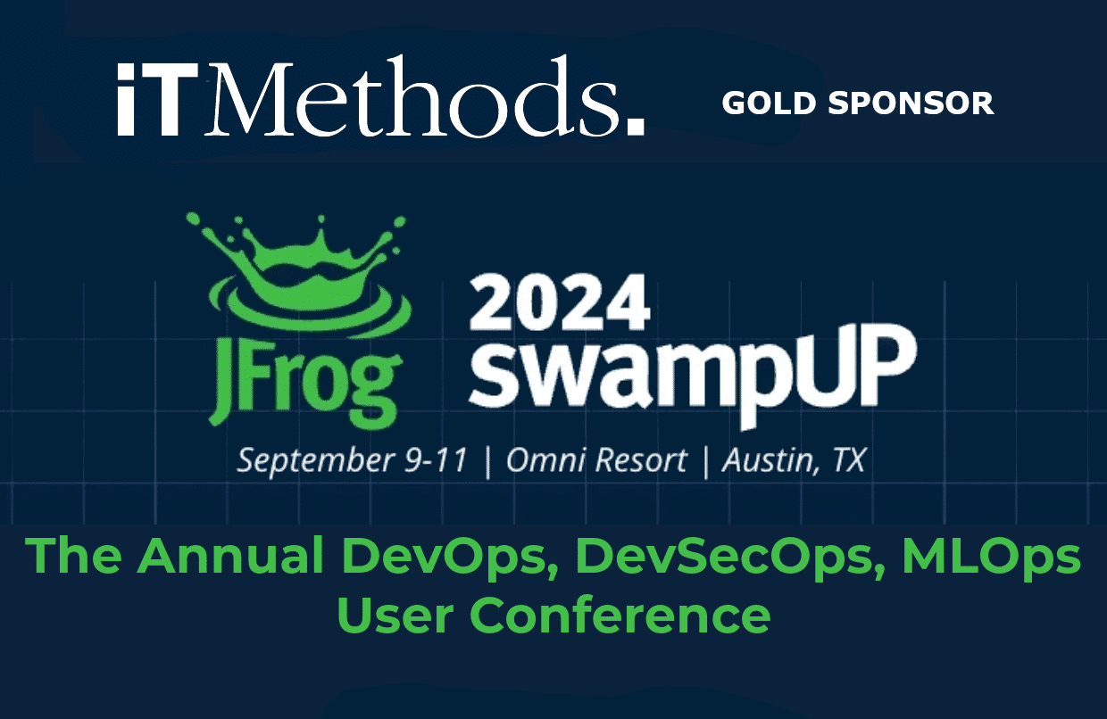 iTMethods Gold Sponsor at JFrog 2024 swampUP